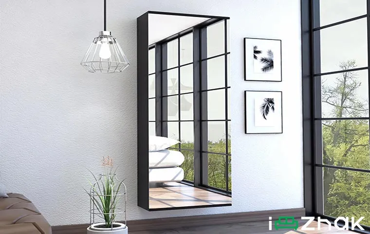 جاکفشی آینه‌دار دیواری