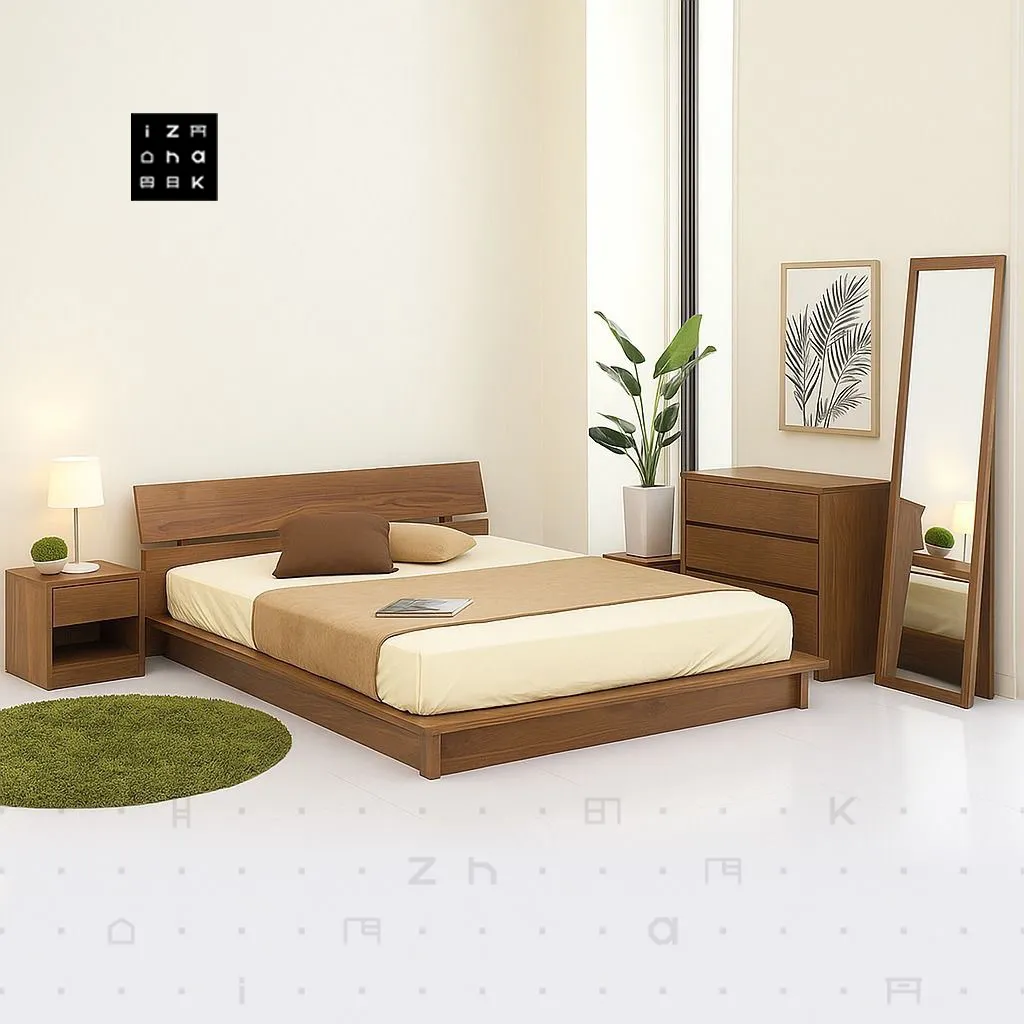 آینه-دراور-تختخواب-مینیمال