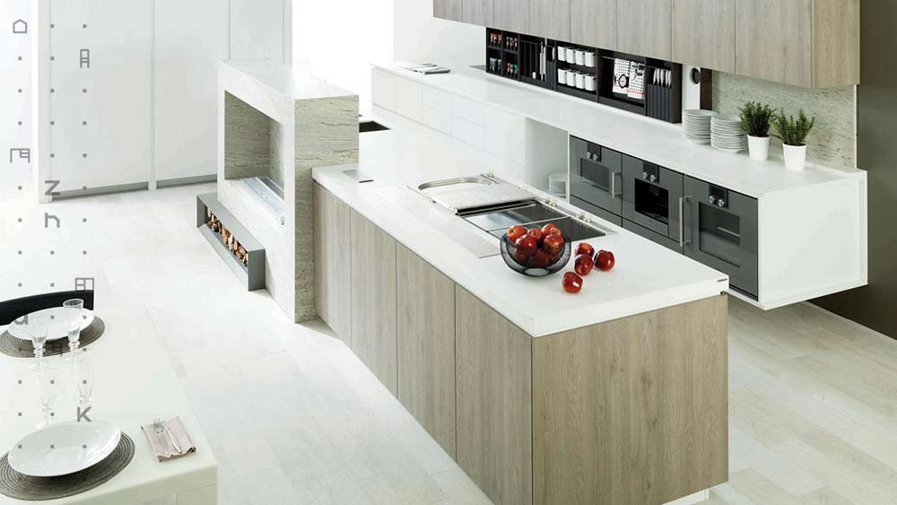 کابینت دو رنگ HPL